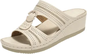 orthopaedic shoes, women's flip flops, elegant, open toe comfortable leisure mules, trendy summer outdoor beach sandals, slippers