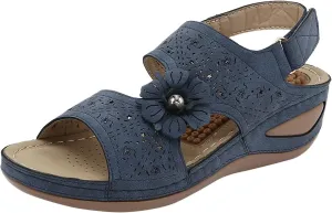 Orthopedic Platform Wedge Sandals for Women Womens Summer Sandals Size 8.5 Brown Sandals Women Dressy Wide Feet Plantar Fasciitis Sandal Orthopedic Sandal Shoes for Women Womens Sandals Size 5