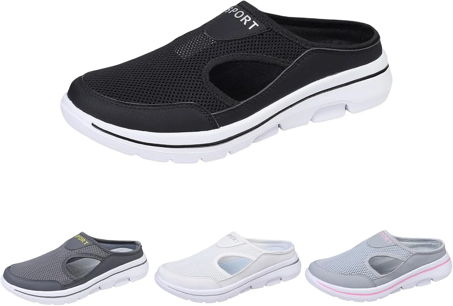 Orthopedic Sandals for Women Comfort Breathable Mesh Slippers Closed Toe Slides Sandal Lightweight Sport Shoes