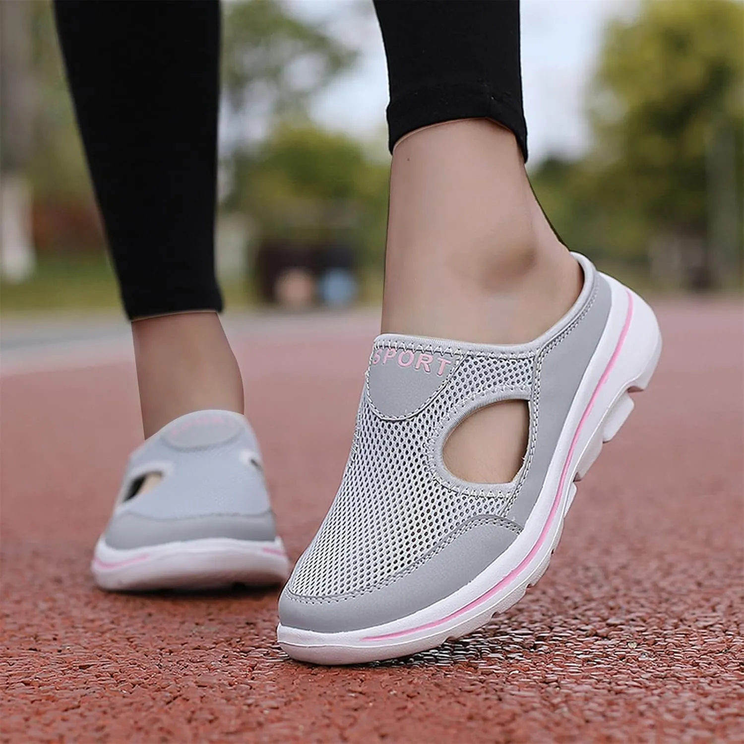 Orthopedic Sandals for Women Comfort Breathable Mesh Slippers Closed Toe Slides Sandal Lightweight Sport Shoes