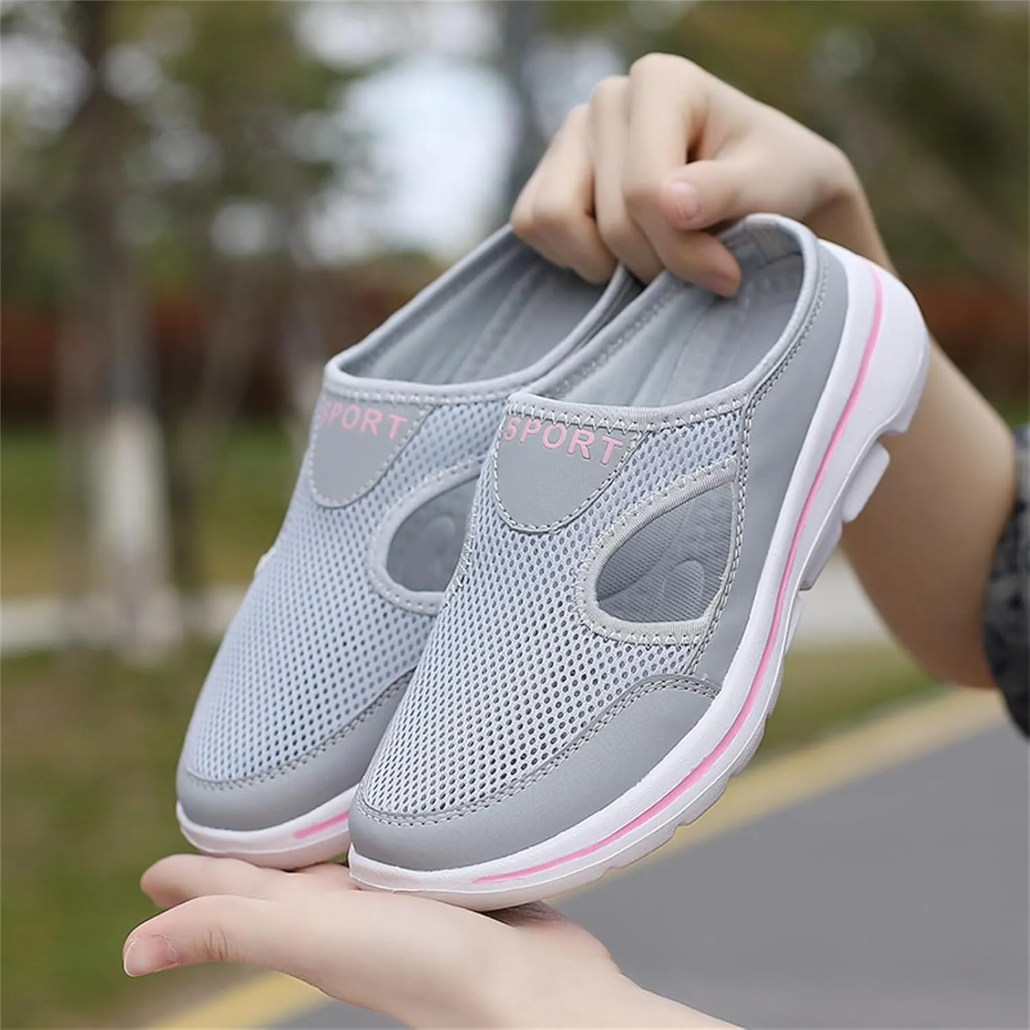 Orthopedic Sandals for Women Comfort Breathable Mesh Slippers Closed Toe Slides Sandal Lightweight Sport Shoes