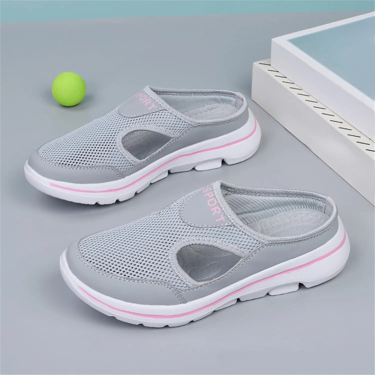 Orthopedic Sandals for Women Comfort Breathable Mesh Slippers Closed Toe Slides Sandal Lightweight Sport Shoes