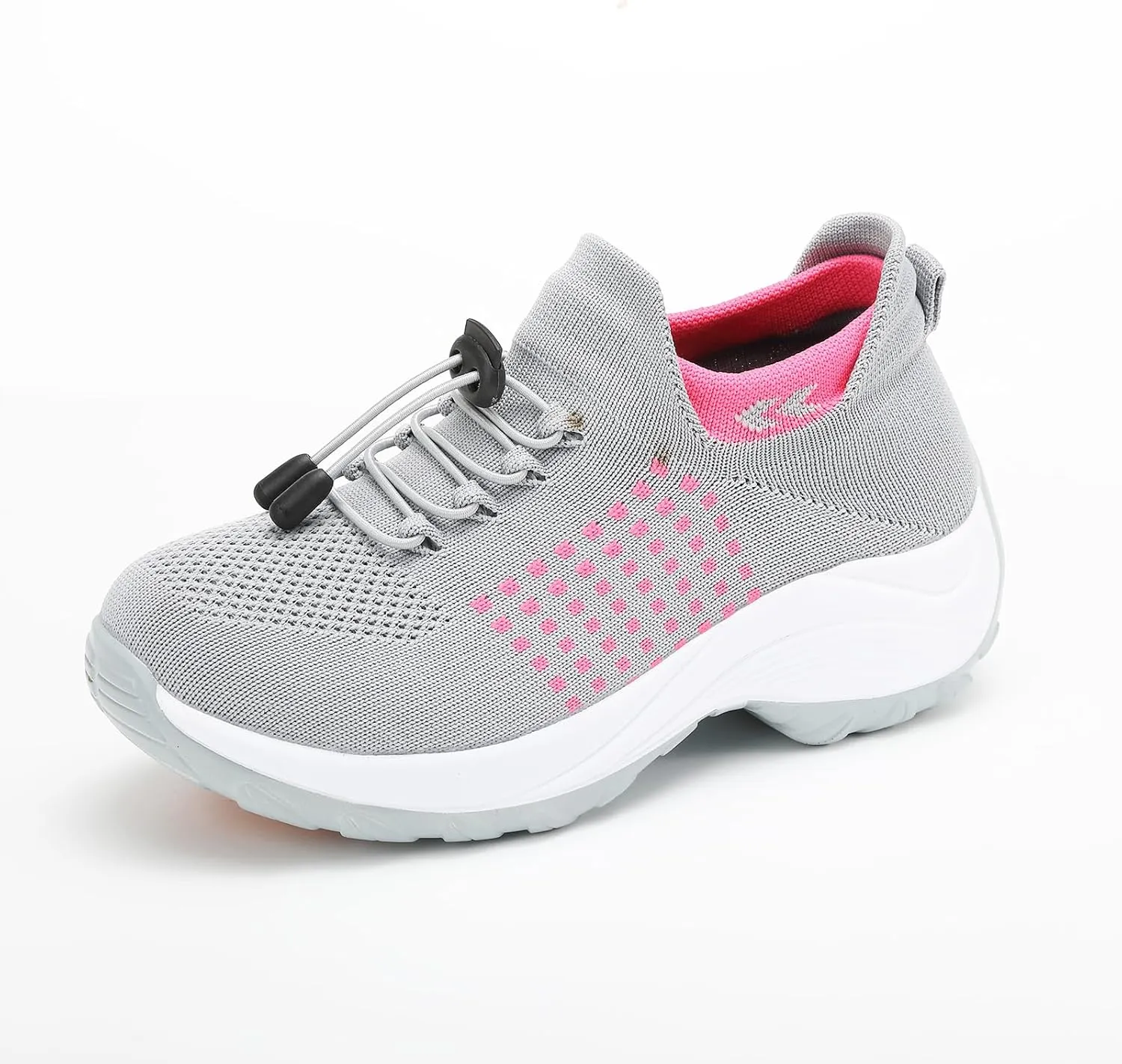 Orthopedic Shoes for Women Slip On Trainers Comfortwear Ortho Stretch Cushion Shoes Walking Shoe Modern Jazz Dance Sneakers Wedge Running Footwear Casual Platform Loafers Thick Bottom