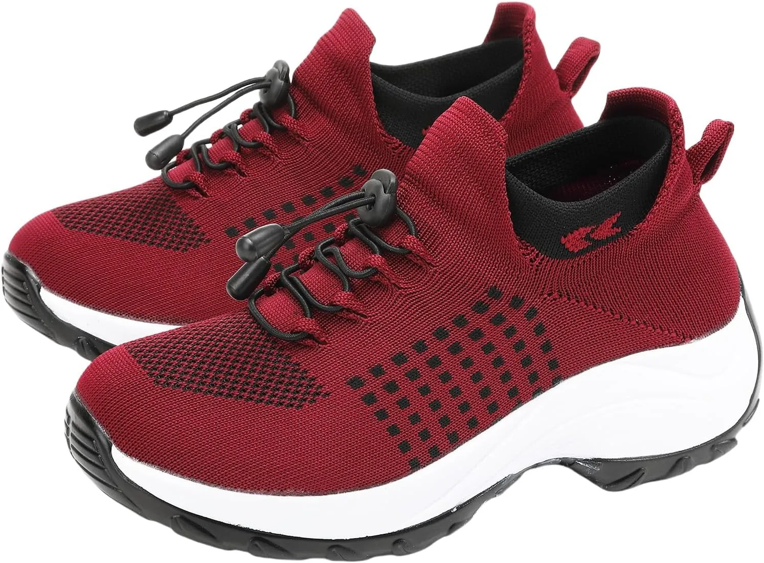 Orthopedic Shoes for Women Slip On Trainers Comfortwear Ortho Stretch Cushion Shoes Walking Shoe Modern Jazz Dance Sneakers Wedge Running Footwear Casual Platform Loafers Thick Bottom
