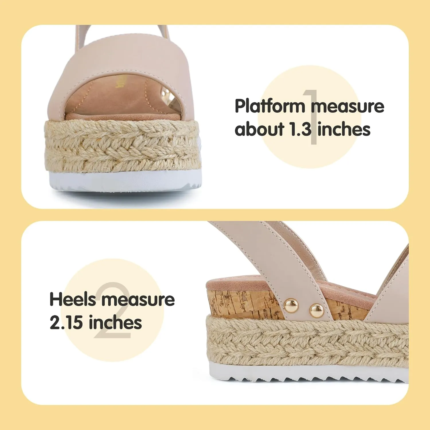 PANDANINJIA Girls Sandals Flatform Wedge Open Toe Summer Shoes Little Big Kid Flower Girl Heels Dress Shoes