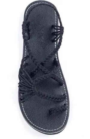 Plaka Flat Sandals for Women Palm Leaf