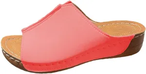 Platform Sandals Women Orthopedic Slip On Slide Slippers with Arch Support Comfort Beach Outdoor Walking Summer Shoes