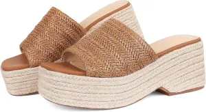 Platform Slip on Espadrille Sandals for Women Wedges Slides Bohemia Sandals Flatform Open Toe Beach Sandals