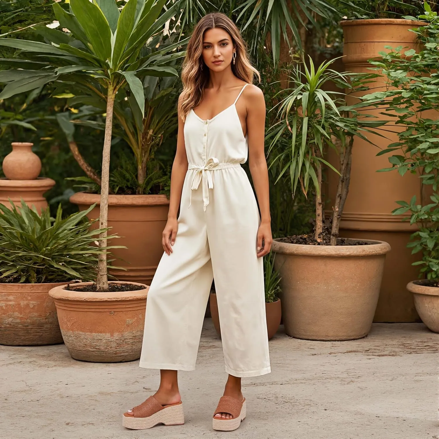 Platform Slip on Espadrille Sandals for Women Wedges Slides Bohemia Sandals Flatform Open Toe Beach Sandals