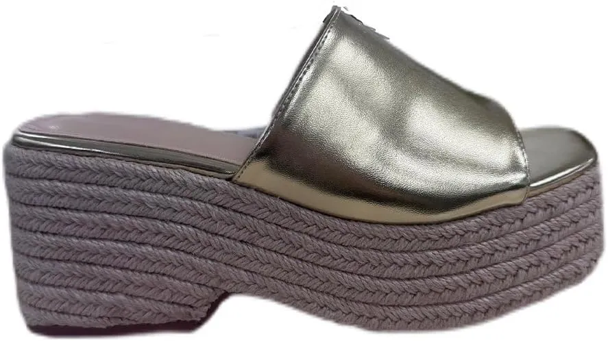 Platform Slip on Espadrille Sandals for Women Wedges Slides Bohemia Sandals Flatform Open Toe Beach Sandals