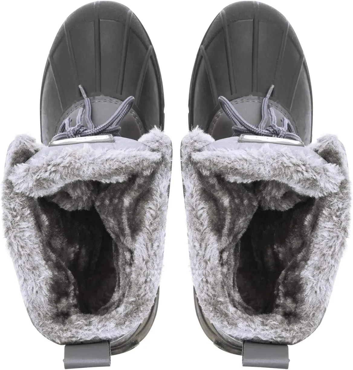 Polar Mens Muck Lace Up Short Nylon Winter Snow Rain Lace Up Casual Duck Boots