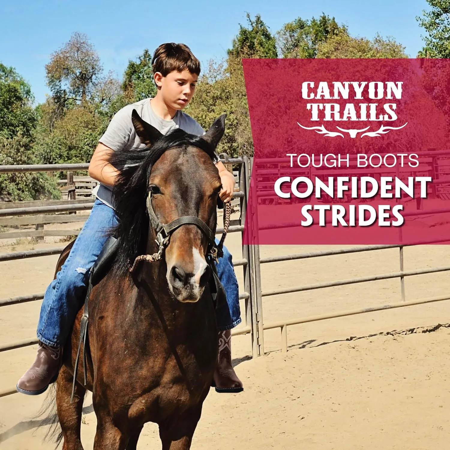 Premium Kids Cowboy Boots - Comfort Fit Toddler Cowboy Boots - Boys and Girls Cowboy Boots Durable & Stylish Western Wear for Young Riders