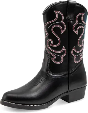 Premium Kids Cowboy Boots - Comfort Fit Toddler Cowboy Boots - Boys and Girls Cowboy Boots Durable & Stylish Western Wear for Young Riders