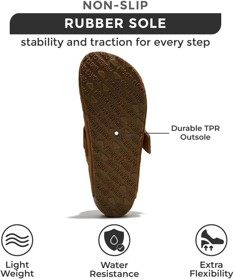 Project Cloud Clogs for Women Footwear - Memory Foam and Non-Slip Platform Wedges Heels for Women Mules & Clogs 2025 - Comfortable Stylish Slip-On with Adjustable Straps (Rhona)