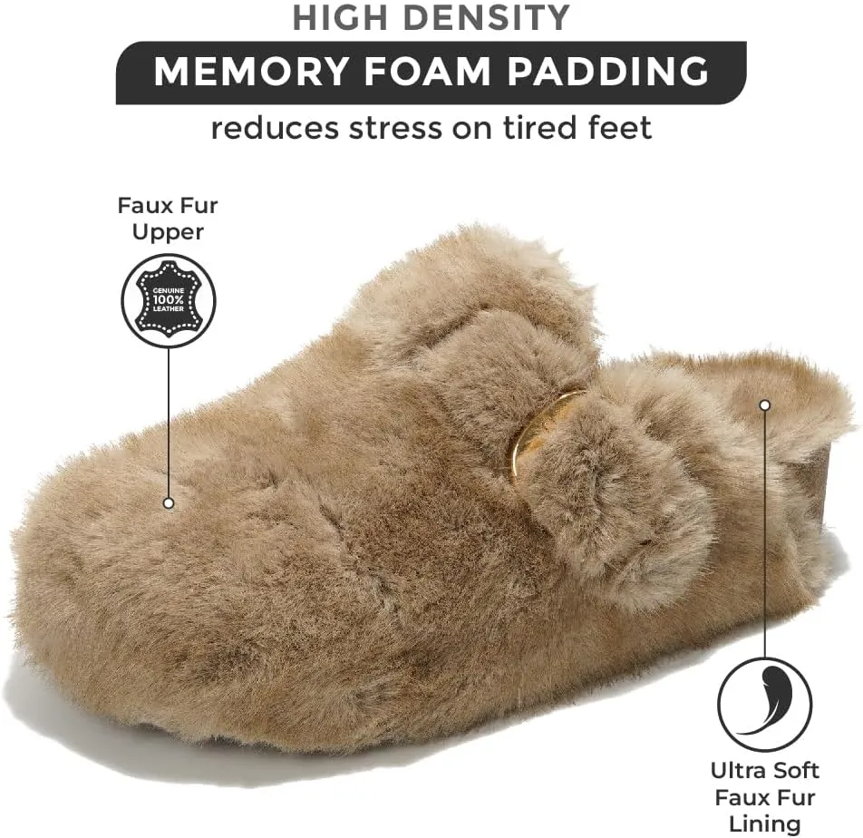Project Cloud Clogs for Women Footwear - Memory Foam and Non-Slip Platform Wedges Heels for Women Mules & Clogs 2025 - Comfortable Stylish Slip-On with Adjustable Straps (Rhona)
