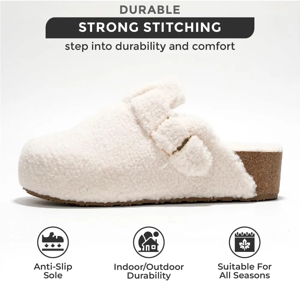 Project Cloud Clogs for Women Footwear - Memory Foam and Non-Slip Platform Wedges Heels for Women Mules & Clogs 2025 - Comfortable Stylish Slip-On with Adjustable Straps (Rhona)