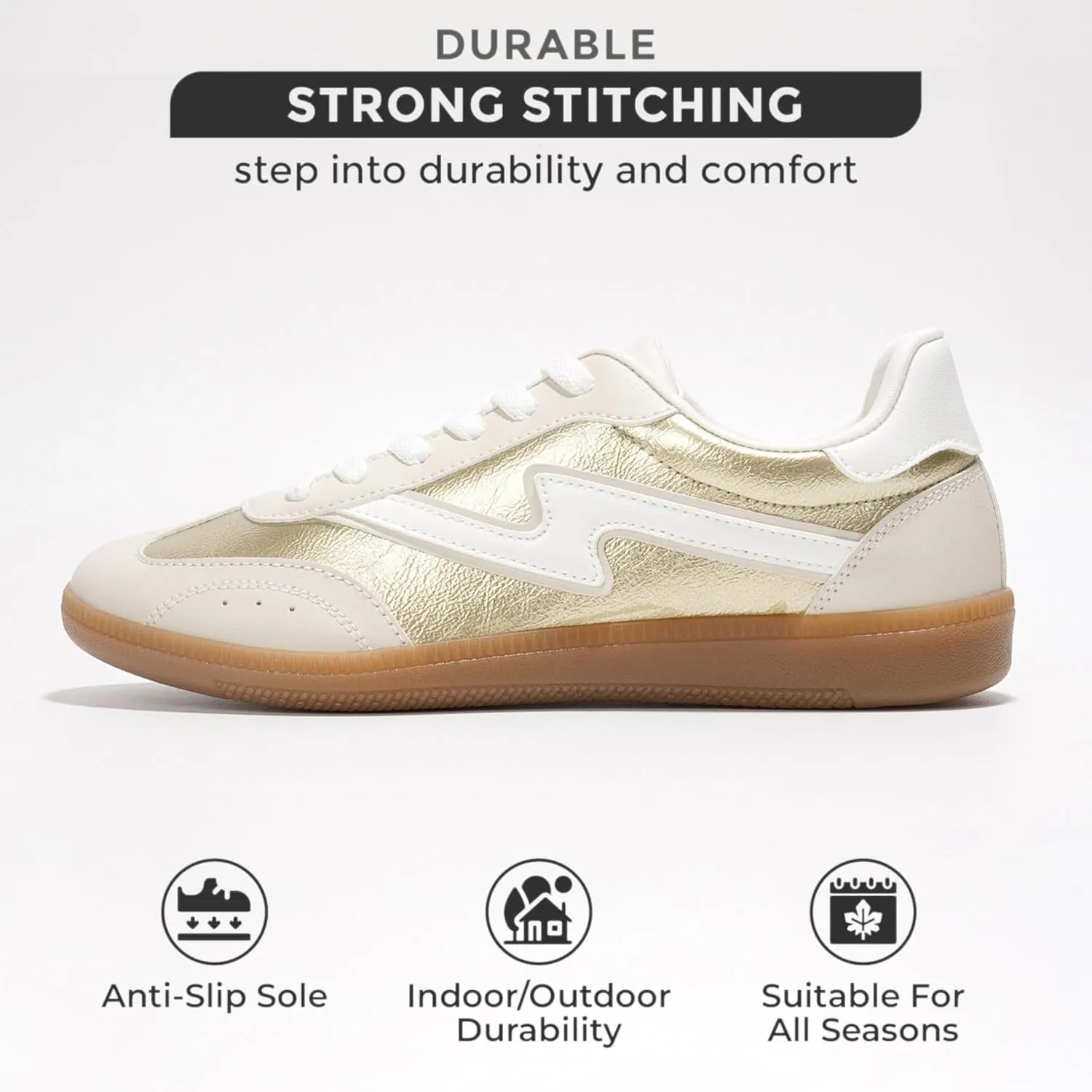 Project Cloud Sneakers for Women - Lace-Up Shoes for Women Trendy Women Sneakers with Memory Foam Insole Women's Fashion Sneakers Non-Slip Womens Shoes (Irita)