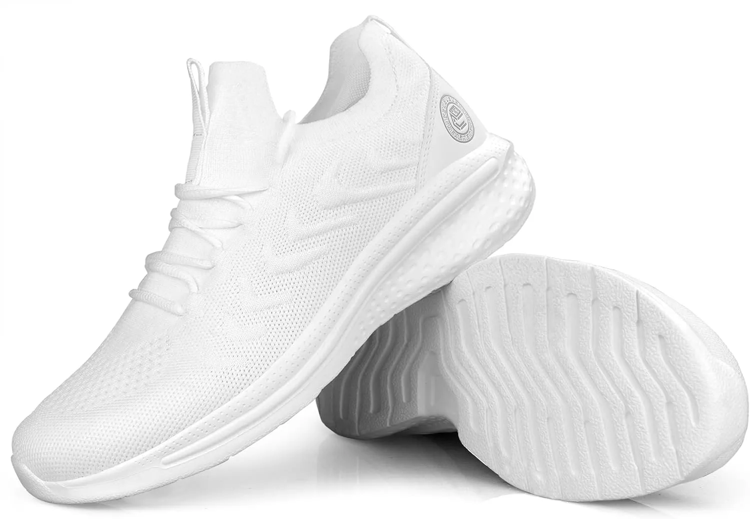 Pujcs Men Sneakers Lightweight Running Shoes for Men Slip on Walking Shoes with Breathable Mesh Comfortable Atheletic Shoes for Tennis Gym Workout