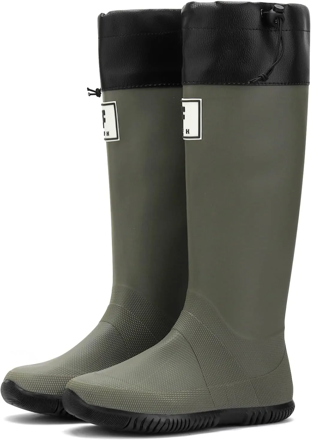 Rain Boots for Men and Women, Waterproof Rubber Boots Anti-Slip Garden Boots Durable Slip Resistant Muck Boots, Comfort Fishing Boots Knee High Work Boots for Outdoor