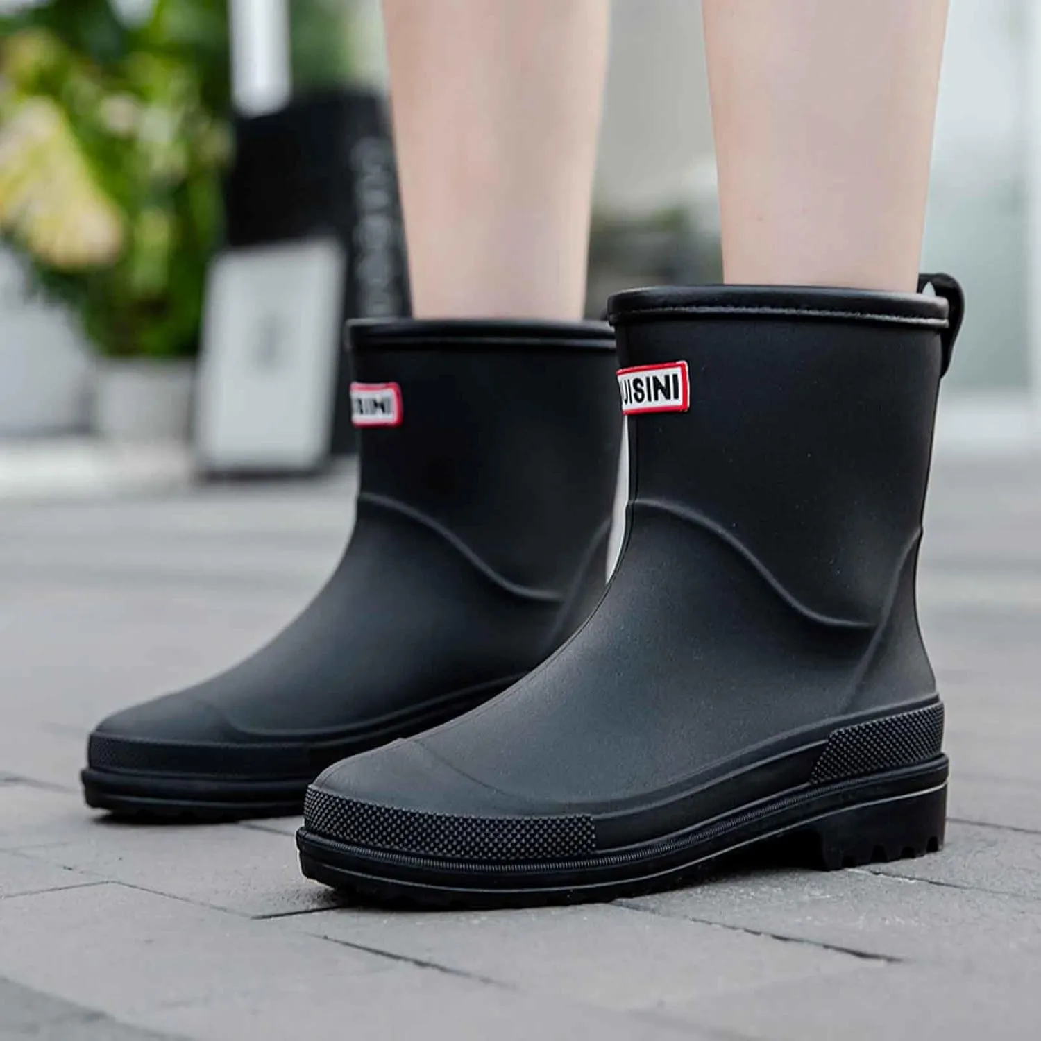 Rain Boots Women Short Rubber Slip Lightweight Water Shoes Unisex Original Garden Durable Fishing Boots Outdoor