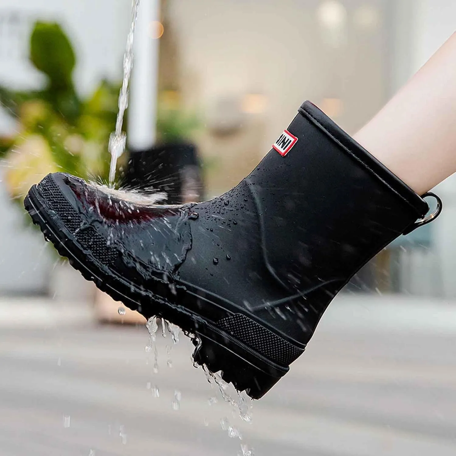 Rain Boots Women Short Rubber Slip Lightweight Water Shoes Unisex Original Garden Durable Fishing Boots Outdoor