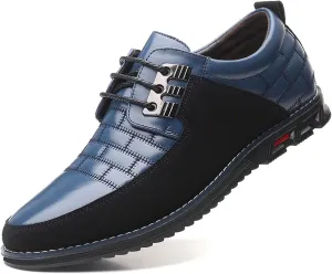 Recyphi Men’s Oxford Derby Orthopedic Leather Shoes Casual Dress Sneakers Formal Business Loafers Comfortable Walking Driving Shoes