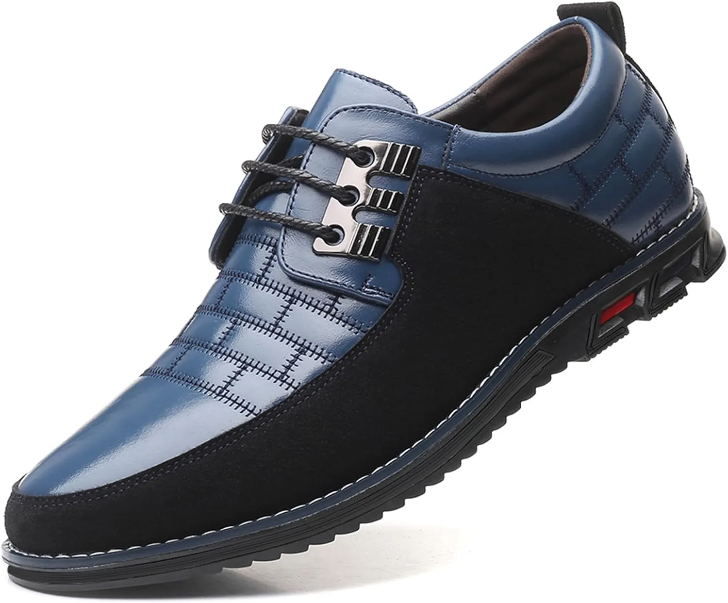 Recyphi Men’s Oxford Derby Orthopedic Leather Shoes Casual Dress Sneakers Formal Business Loafers Comfortable Walking Driving Shoes