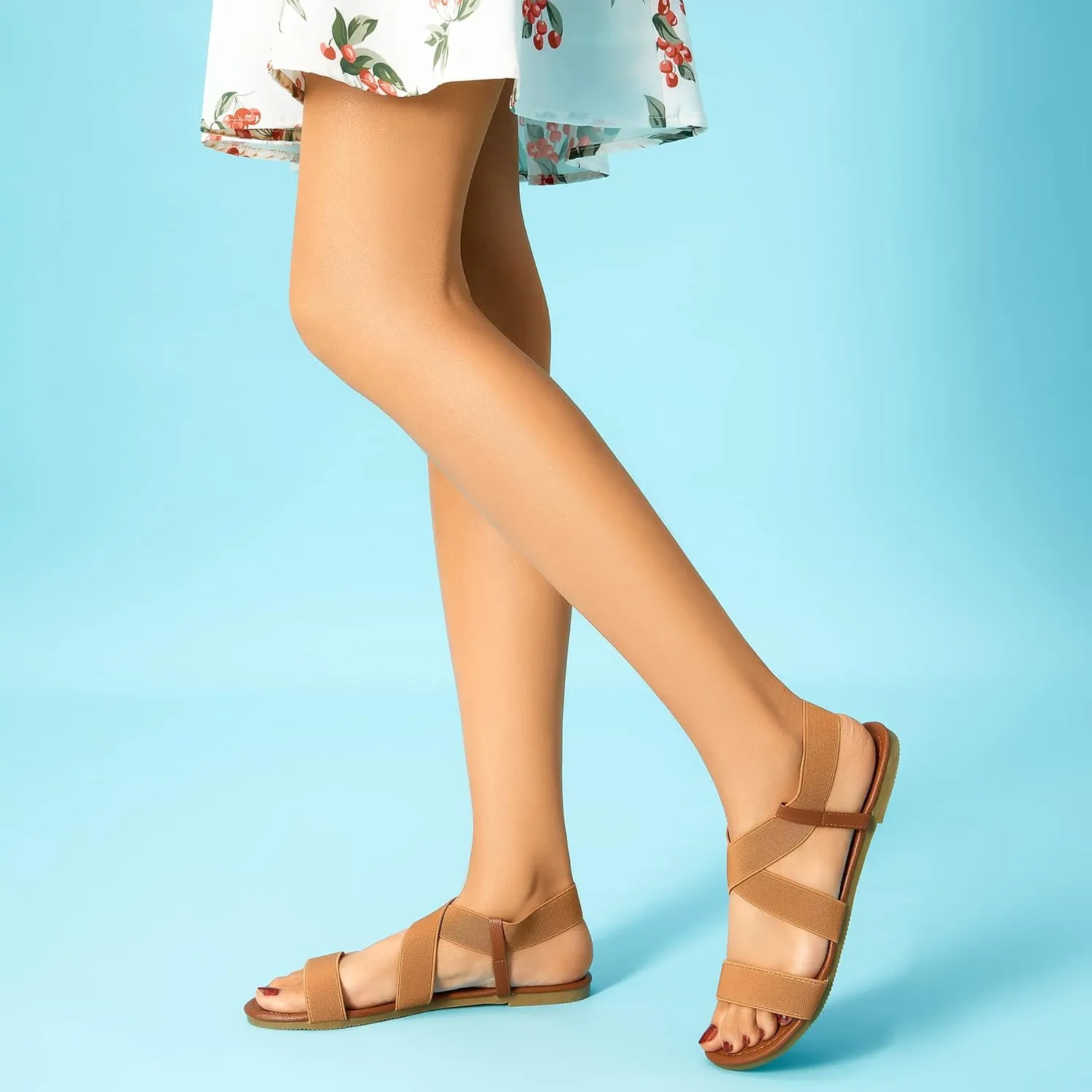 Rekayla Flat Elastic Sandals for Women