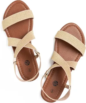 Rekayla Flat Elastic Sandals for Women