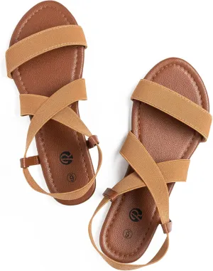 Rekayla Flat Elastic Sandals for Women