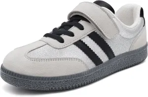Rihero Boys Girls Sneakers Kids Cute School Uniform Shoes Slip on Walking Sneakers for Toddler/Little Kid/Big Kid