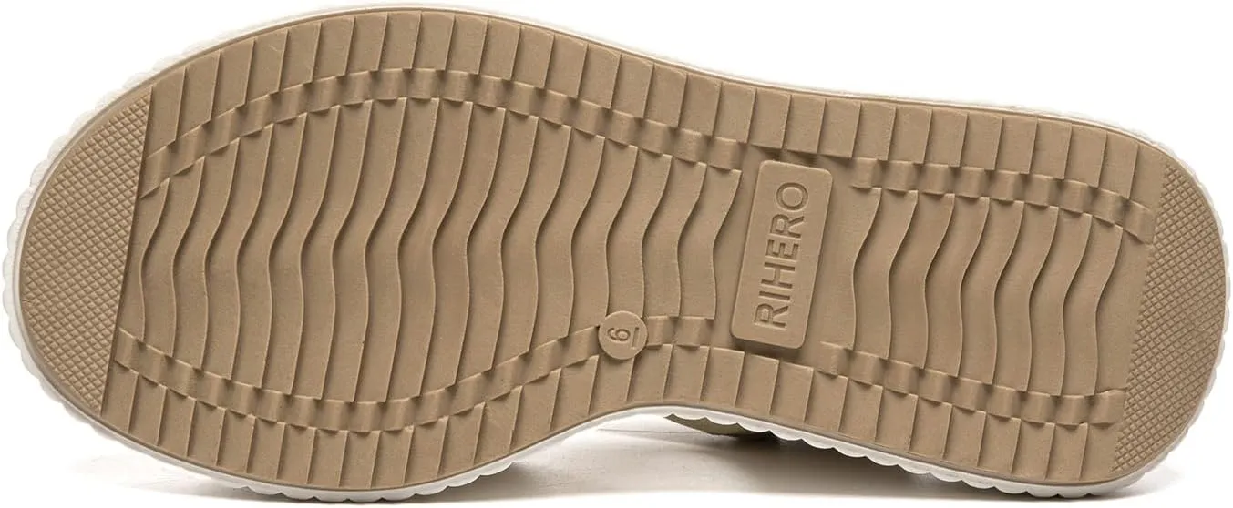 Rihero Women's Comfortable Platform Sport Sandals Open Toe Soft Adjustable Summer Beach Wedge Sandals