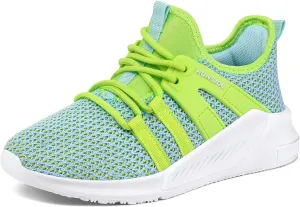 RUNSIDE Boys Girls Tennis Shoes Kids Lightweight Breathable Sneakers Lace-up Running Athletic Shoes for Toddler/Little Kid/Big Kid