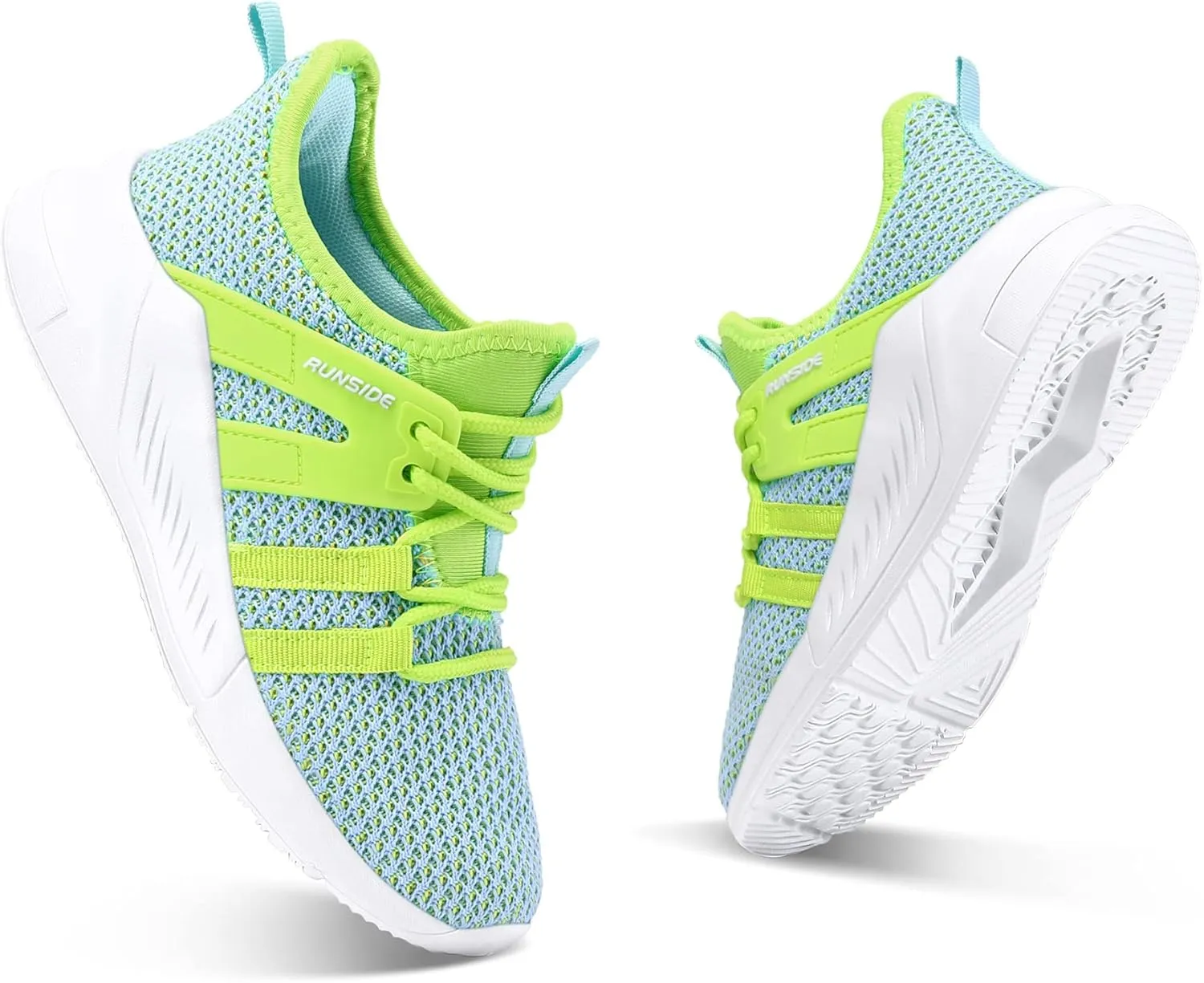 RUNSIDE Boys Girls Tennis Shoes Kids Lightweight Breathable Sneakers Lace-up Running Athletic Shoes for Toddler/Little Kid/Big Kid