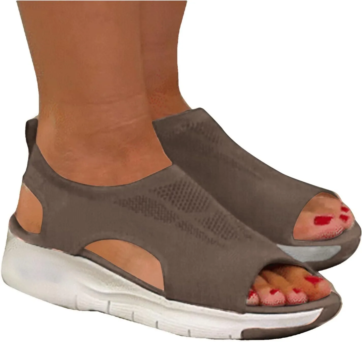 SBGMoSJ Orthopedic Flats for Women 2024 Summer Dress Sandals for Women Gold Sandals for Women Dressy Wide Width Women's Summer Sandals White Orthopedic Flip Flops with Back Strap Women Slides Sandals