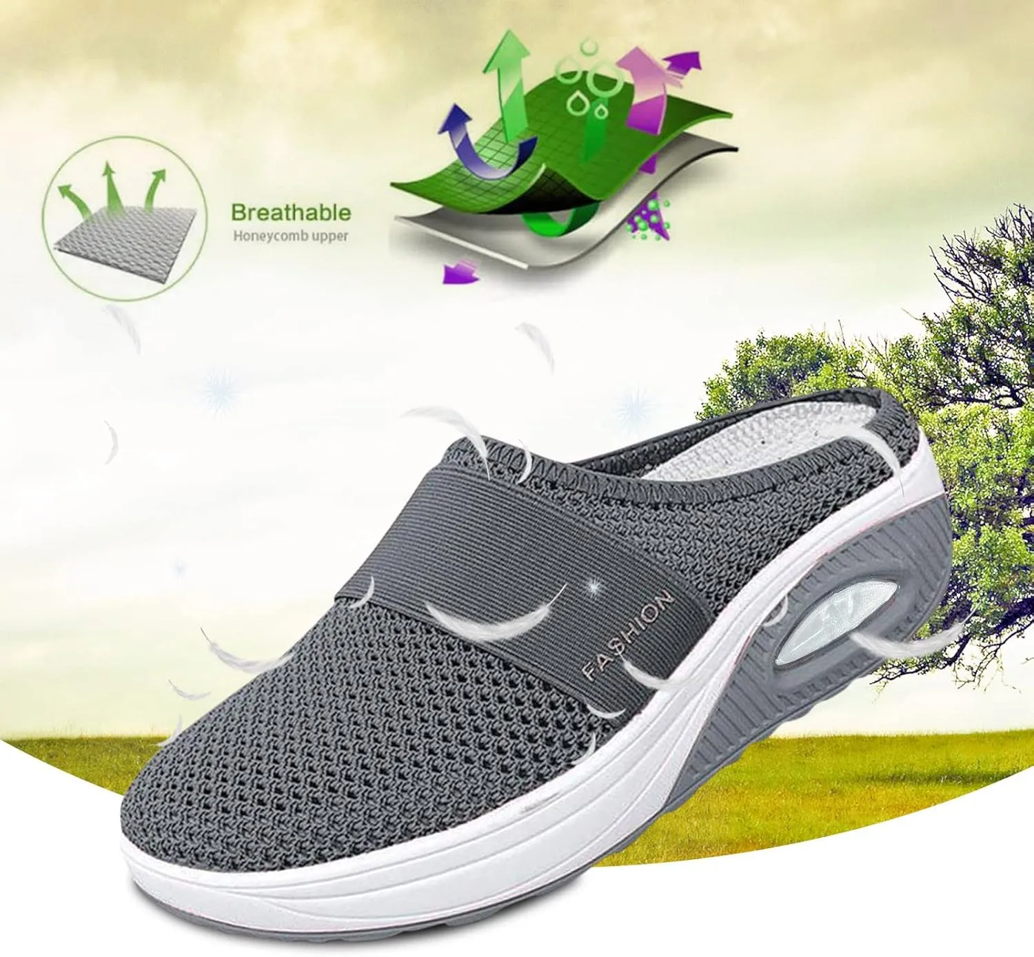 SBGMoSJ Womens Black Slip On Sneakers Size 8.5 Sneakers for Women 2023 Wide Toe Women Slip On Shoes Dressy Women's High Top Wedge Fashion Sneakers Hidden Heel Women's Hiking Shoes Wide Toe Box
