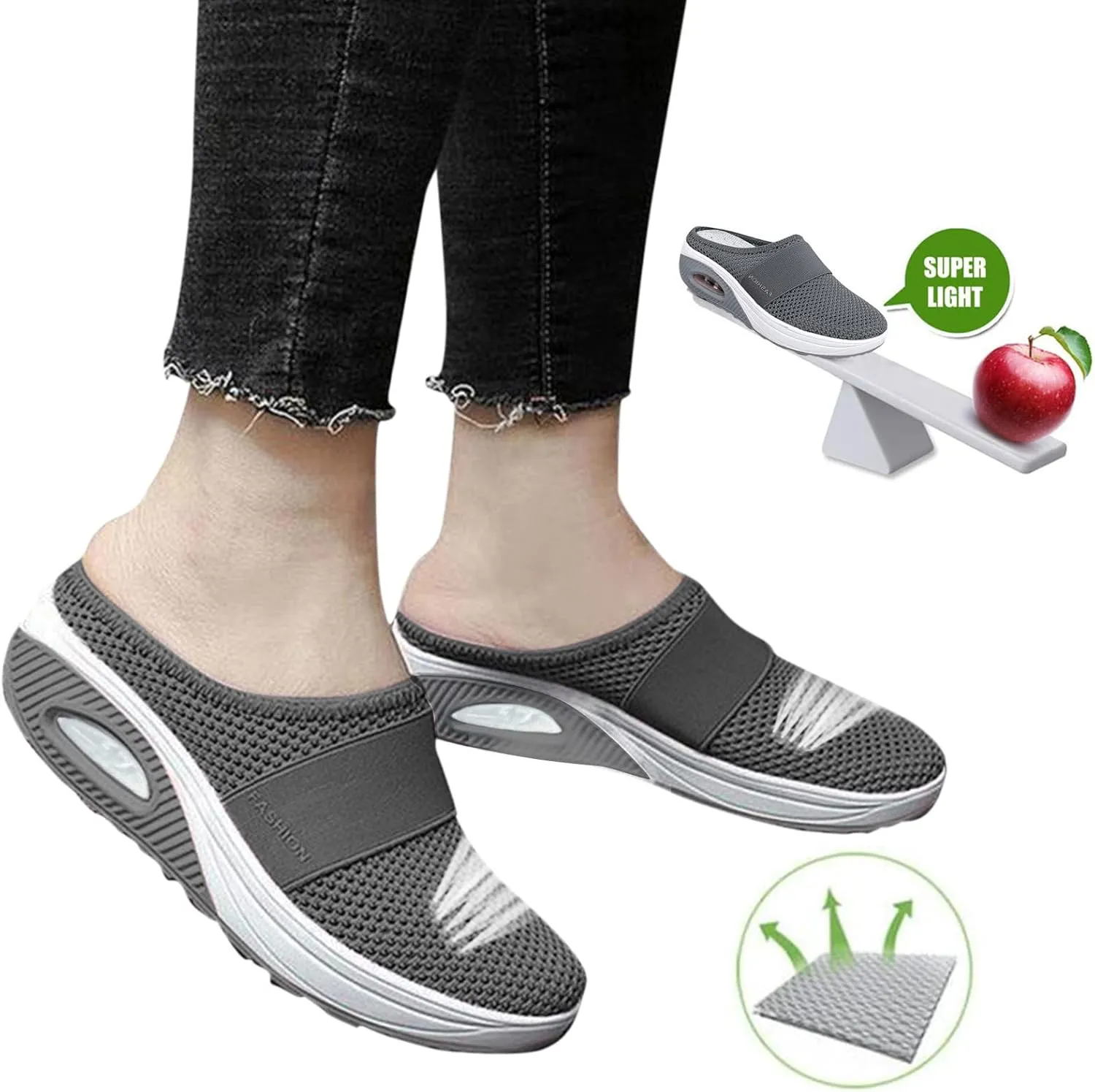 SBGMoSJ Womens Black Slip On Sneakers Size 8.5 Sneakers for Women 2023 Wide Toe Women Slip On Shoes Dressy Women's High Top Wedge Fashion Sneakers Hidden Heel Women's Hiking Shoes Wide Toe Box