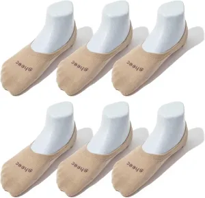 SHEEC Men's No Show Socks–Ultra-Soft Modal, Moisture-Wicking, Non-Slip Heel Grip–Invisible Fit for Sneakers & Boat Shoes