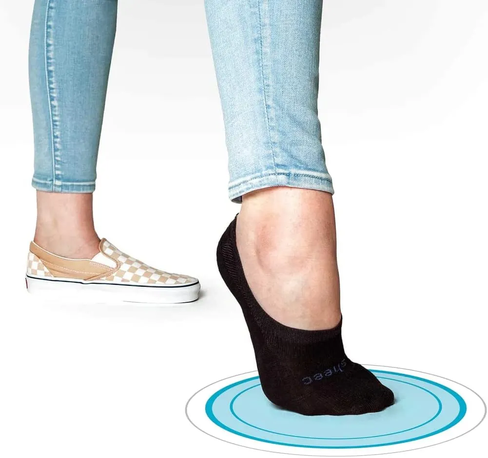 SHEEC Womens No Show Socks–Ultra-Soft Modal, Moisture-Wicking, Non-Slip Heel Grip–Invisible Fit for Sneakers & Boat Shoes