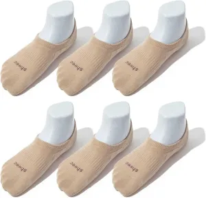 SHEEC Womens No Show Socks–Ultra-Soft Modal, Moisture-Wicking, Non-Slip Heel Grip–Invisible Fit for Sneakers & Boat Shoes