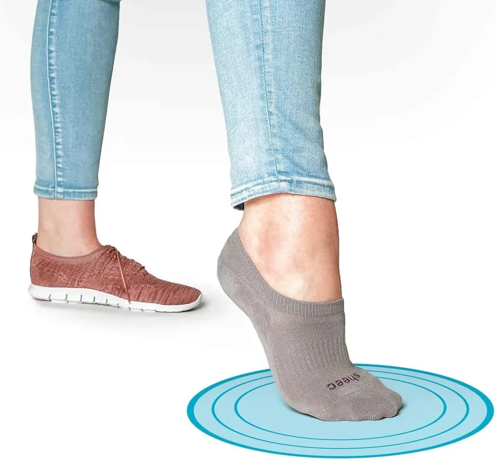 SHEEC Womens No Show Socks–Ultra-Soft Modal, Moisture-Wicking, Non-Slip Heel Grip–Invisible Fit for Sneakers & Boat Shoes
