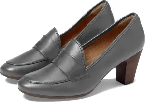 SHODENSE Women Chunky Kitten Heel Pumps Shoes Round Closed Toe Slip On Suede Penny Loafers Mid Block Heels Dress Loafer Matte Almond Toe Comfort Oxford Shoes Office Work Classic Elegant 4-11 M US