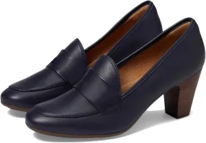 SHODENSE Women Chunky Kitten Heel Pumps Shoes Round Closed Toe Slip On Suede Penny Loafers Mid Block Heels Dress Loafer Matte Almond Toe Comfort Oxford Shoes Office Work Classic Elegant 4-11 M US