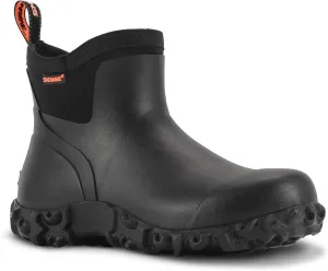Showave Men's Ankle Rain Boots Waterproof Rubber Garden Boots Durable Slip on Rain Shoes for Outdoor Mud Yard Chore