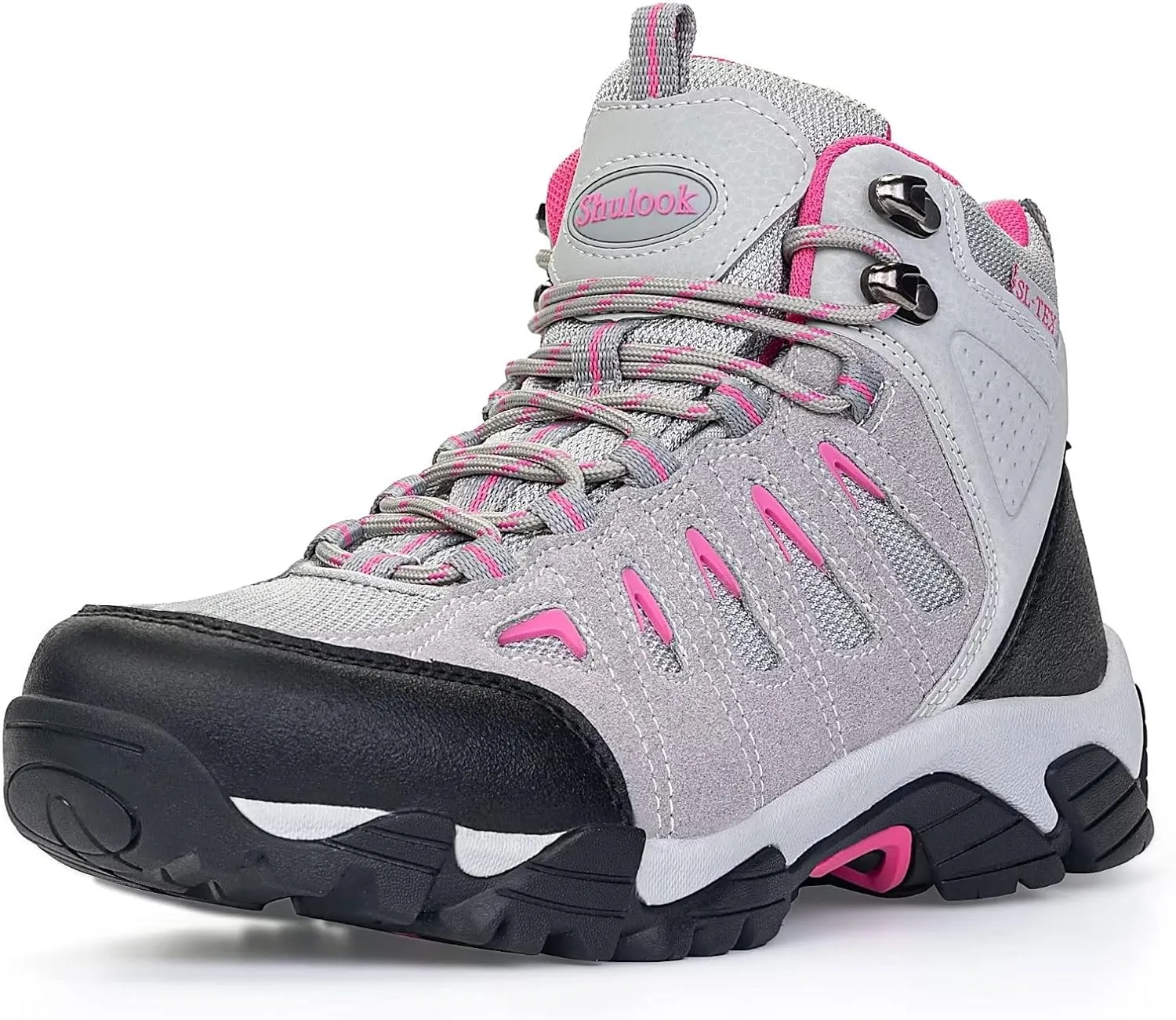 SHULOOK Women's Hiking Boots Waterproof Lightweight Outdoor Trekking Camping Hiking Shoes