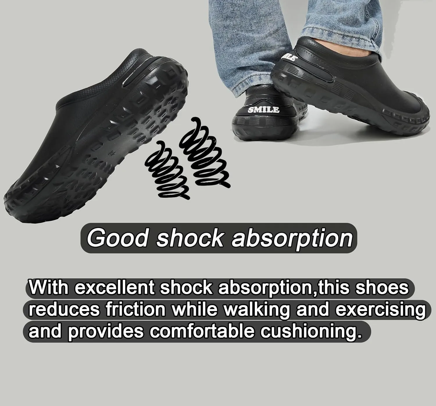 Slip Resistant Work Shoes - Non Slip Shoes for Men Food Service - Oil and Water Resistant Men's Mules & Clogs - Zapatos para Trabajar en Restaurante