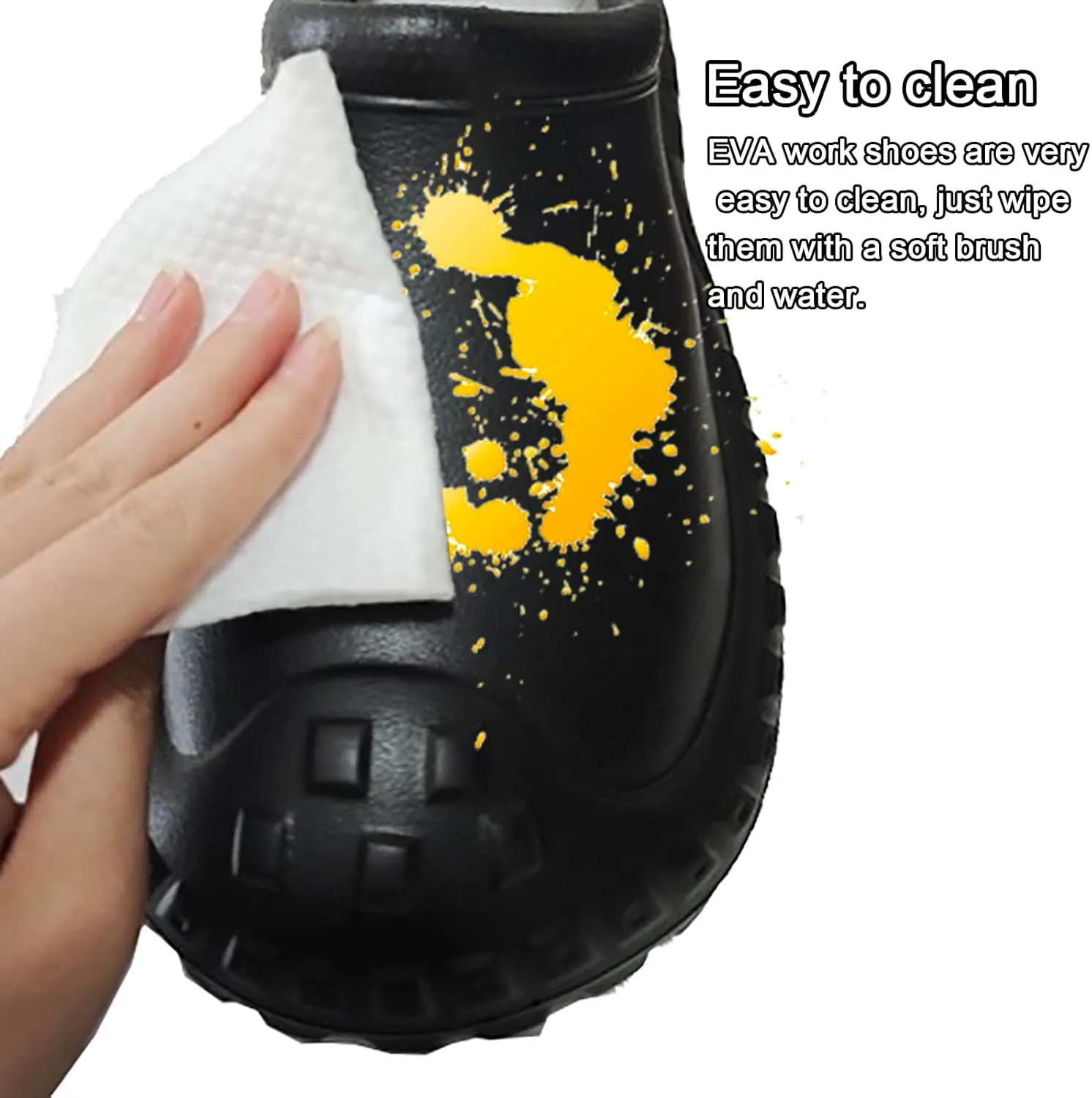 Slip Resistant Work Shoes - Non Slip Shoes for Men Food Service - Oil and Water Resistant Men's Mules & Clogs - Zapatos para Trabajar en Restaurante