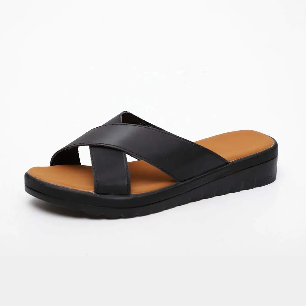 Slippers for Women Wide Width Gibobby 2019 Comfy Platform Sandals Shoes Summer Beach Travel Slipper Flip Flop
