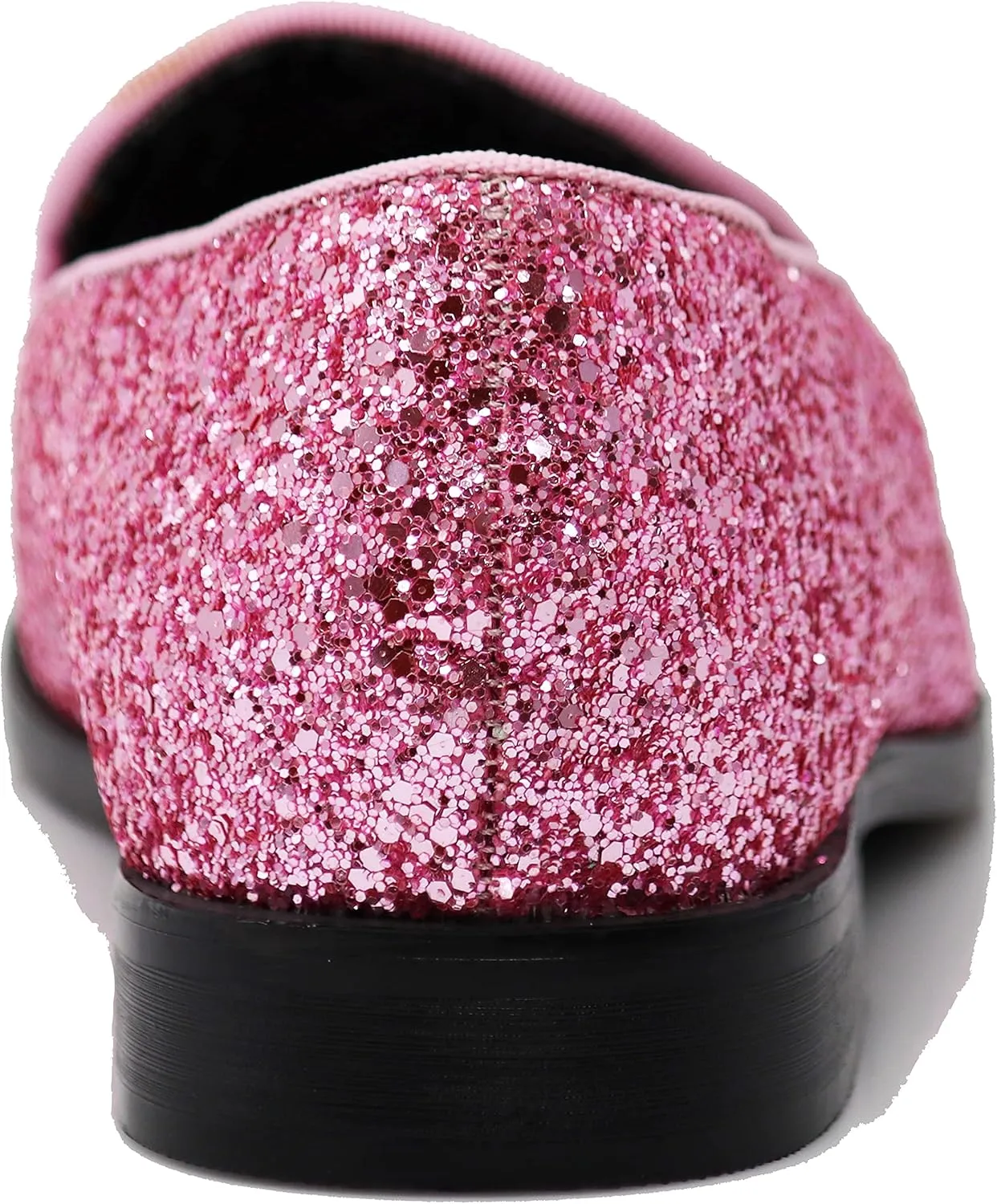 SPK04 Men's Vintage Glitter Dress Loafers Slip On Shoes Classic Tuxedo Dress Shoes