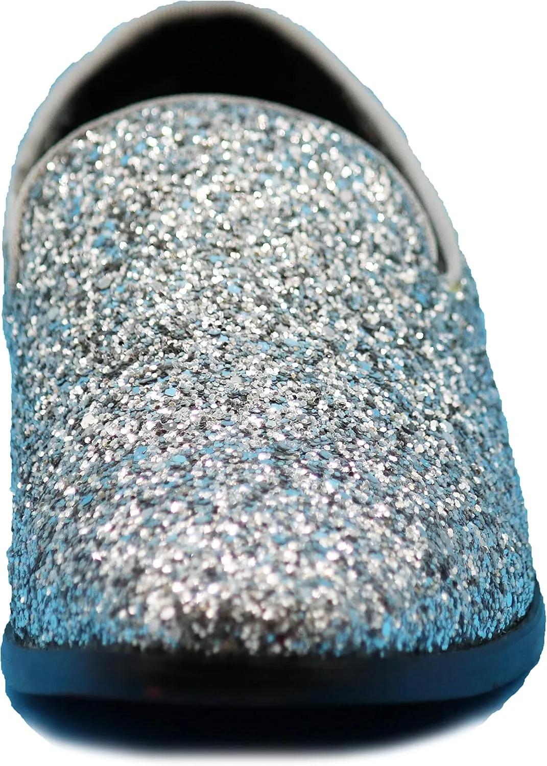 SPK04 Men's Vintage Glitter Dress Loafers Slip On Shoes Classic Tuxedo Dress Shoes